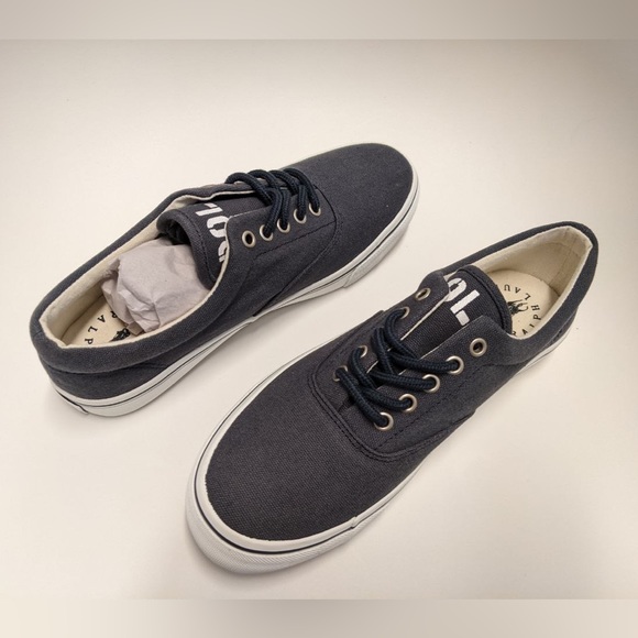NEW POLO Ralph Lauren Canvas Sneakers Junior Size 6 - Picture 5 of 9